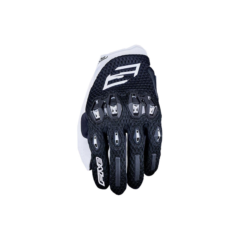 Damen-Motorradhandschuhe FIVE Stunt EVO 2 Airflow schwarz-weiß