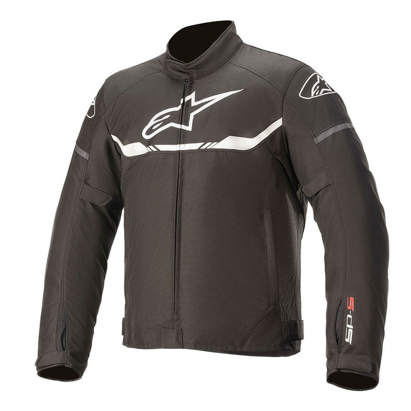 Alpinestars T-SPS Wasserdichte Motorradjacke schwarz-weiß