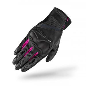 Damen-Motorradhandschuhe Shima Hero schwarz-rosa