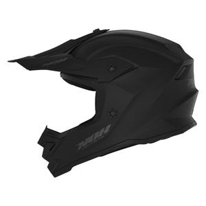 Kinder-Motocross-Helm NOX N761 MX mattschwarz