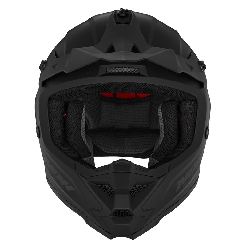 Kinder-Motocross-Helm NOX N761 MX mattschwarz