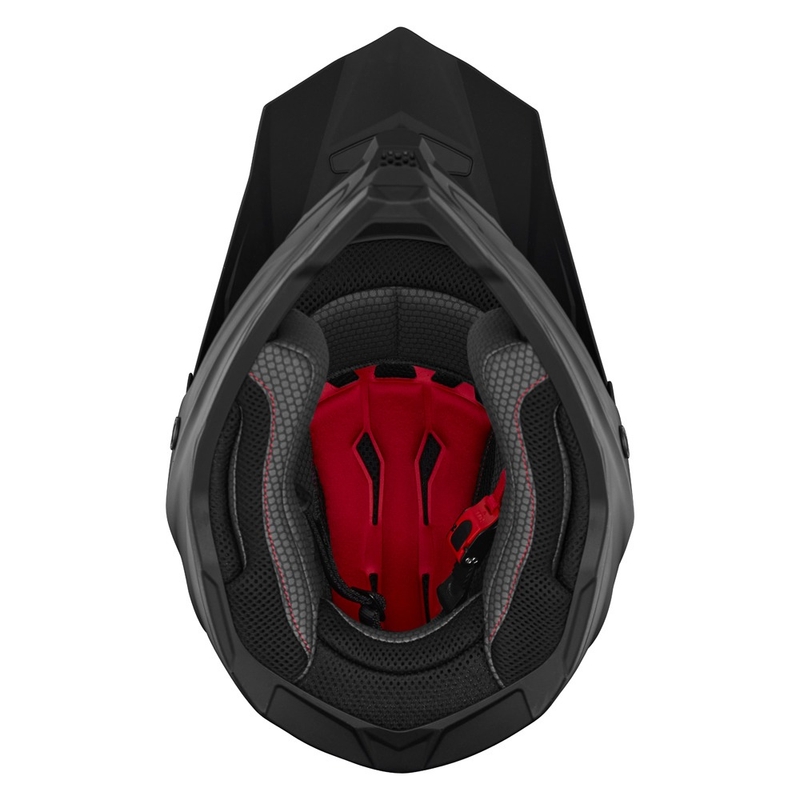 Kinder-Motocross-Helm NOX N761 MX mattschwarz