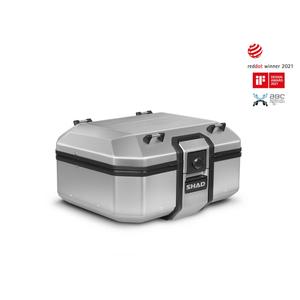 Complete set of SHAD TERRA TR40 adventure saddlebags and SHAD TERRA aluminium 37L topcase, including mounting kit SHAD Harley Davidson Pan America 1250