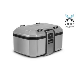 Complete set of SHAD TERRA TR40 adventure saddlebags and SHAD TERRA aluminium 55L topcase, including mounting kit SHAD Harley Davidson Pan America 1250