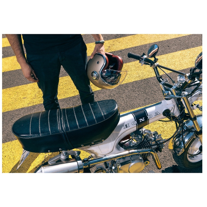 Offener Motorradhelm NOX PREMIUM Heritage mattschwarz