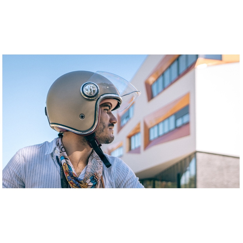 Offener Motorradhelm NOX PREMIUM Heritage mattschwarz