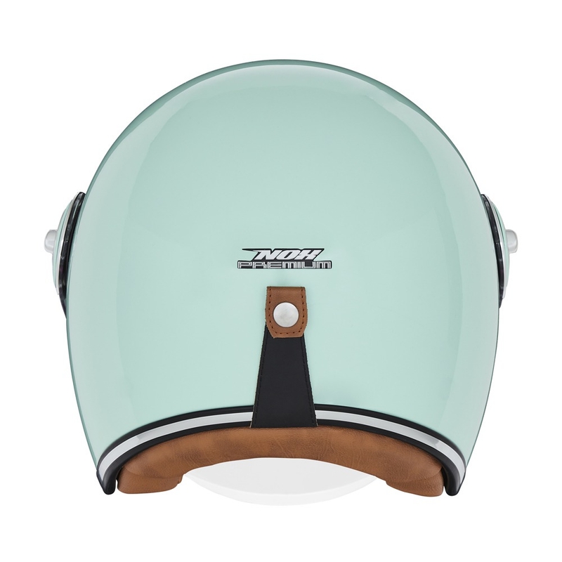 NOX PREMIUM Heritage offener Motorradhelm, Pastellgrün
