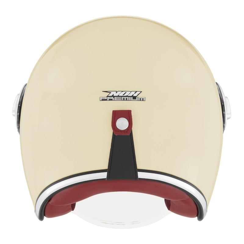 NOX PREMIUM Heritage offener Motorradhelm cremeweiß