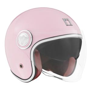 Offener Motorradhelm NOX PREMIUM Heritage pastellrosa