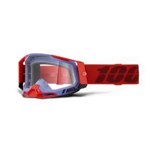 Motocross-Brille, 100 % RACECRAFT 2 Cleat, klares Plexiglas