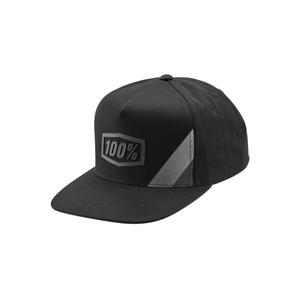 100 % Cornestone USA Snapback Cap schwarz-grau