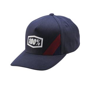 100 % Cornestone Snapback-Kappe blaugrau