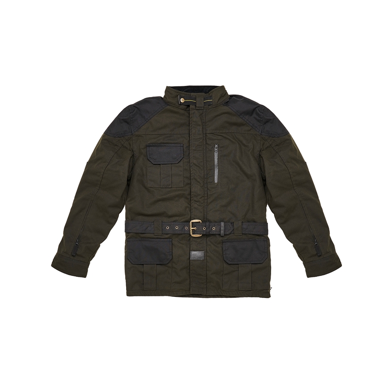 Fuel Bunker Motorradjacke grün-schwarz