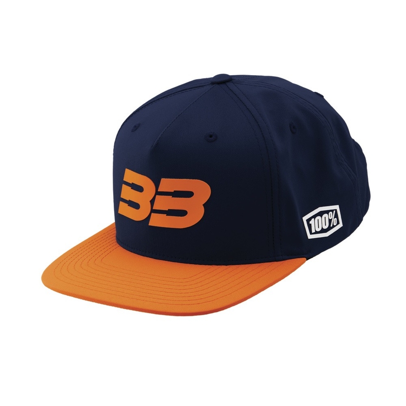 Kappe 100 % BB33 Snapback blau-orange