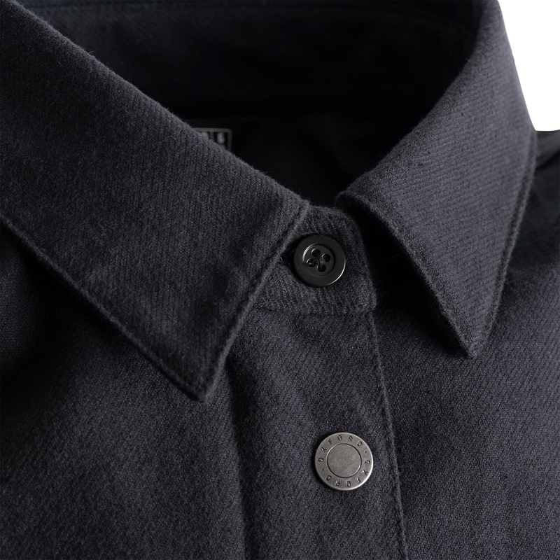 Damen-Motorradshirt Oxford Kickback 2.0 schwarz