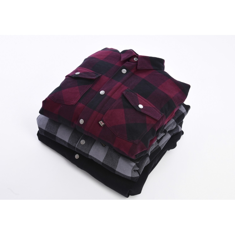 Damen-Motorradshirt Oxford Kickback 2.0 rot-schwarz