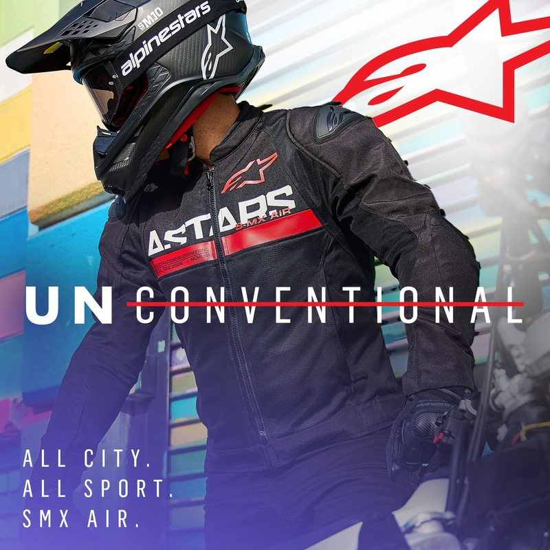 Alpinestars SMX Air Motorradjacke Schwarz-Fluorot