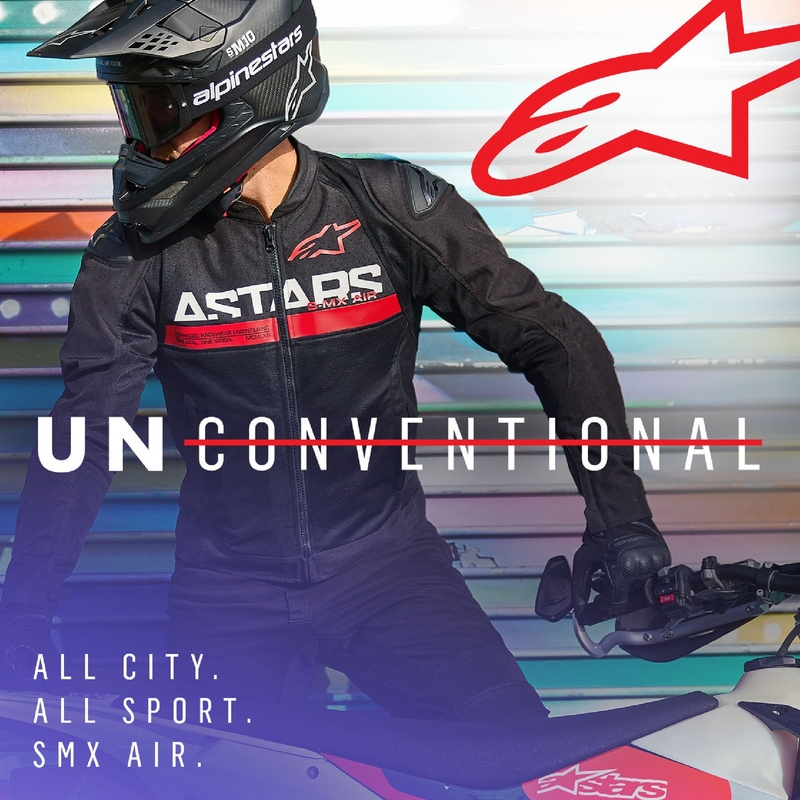 Alpinestars SMX Air Motorradjacke Schwarz-Fluorot