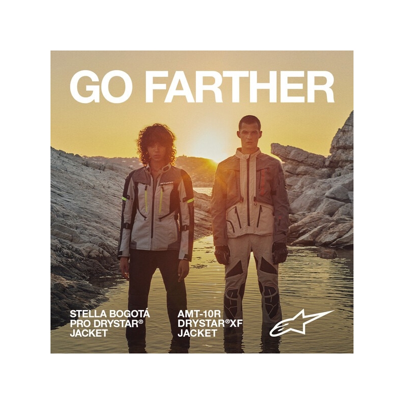 Alpinestars AMT-10R Drystar XF Motorradjacke Sand-Schwarz-Orange