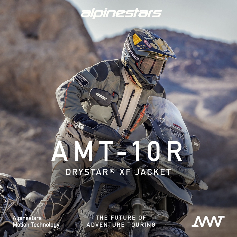 Alpinestars AMT-10R Drystar XF Motorradjacke Sand-Schwarz-Orange