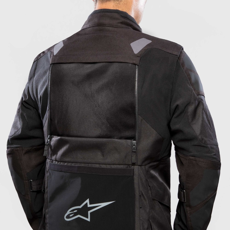 Motorradjacke Alpinestars Halo Drystar Schwarz-Schwarz
