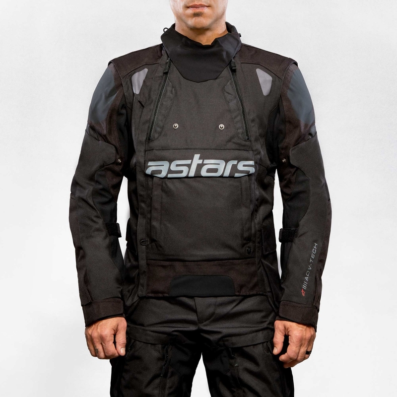 Motorradjacke Alpinestars Halo Drystar Schwarz-Schwarz