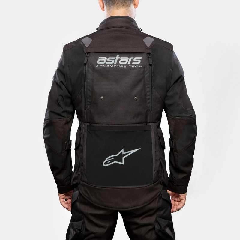 Motorradjacke Alpinestars Halo Drystar Schwarz-Schwarz
