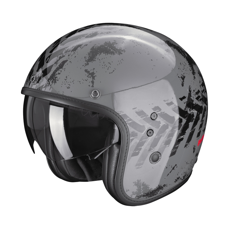 Offener Motorradhelm Scorpion Belfast EVO NEVADA grau-schwarz