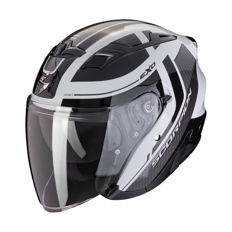 Offener Motorradhelm SCORPION EXO-230 PUL grau-schwarz Ausverkauf