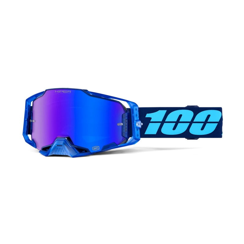 Motocross-Brille 100 % – USA ARMEGA COUPE – Hiper blaues Plexiglas