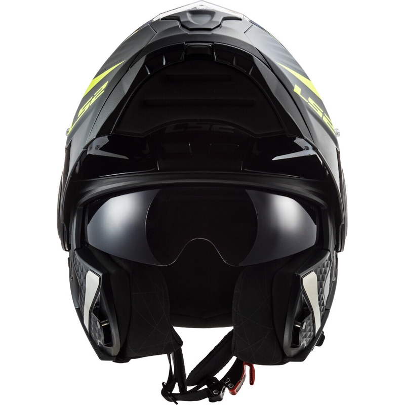 Klappbarer Motorradhelm LS2 FF902 Scope Skid schwarz-fluo gelb - II. Qualität
