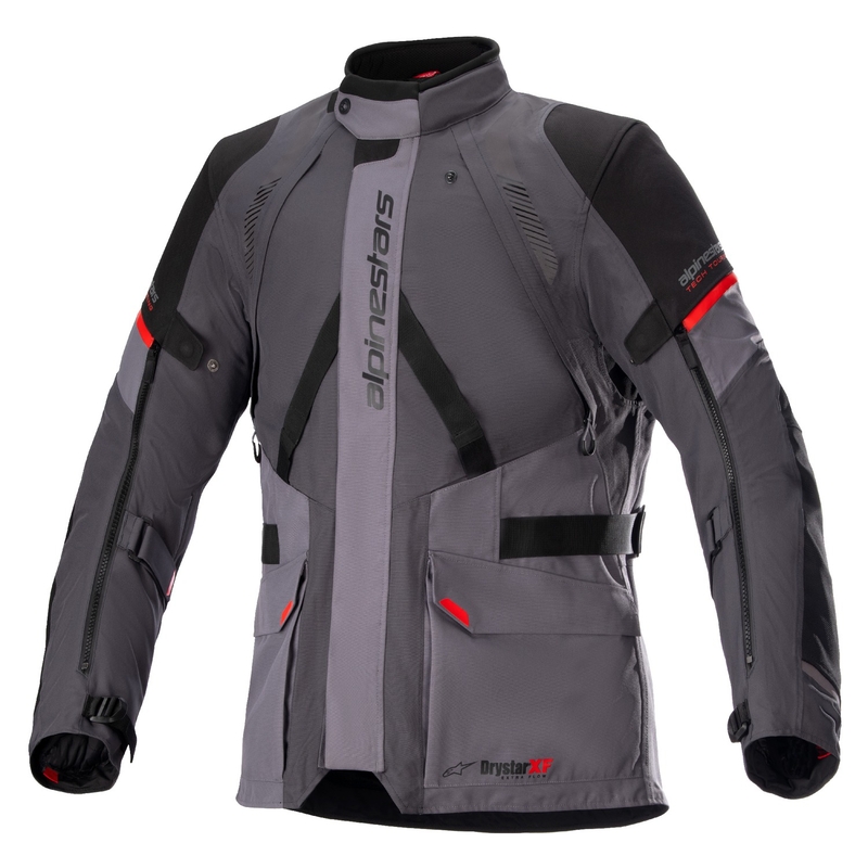 Alpinestars Monteira Drystar XF Motorradjacke dunkelgrau-schwarz-rot