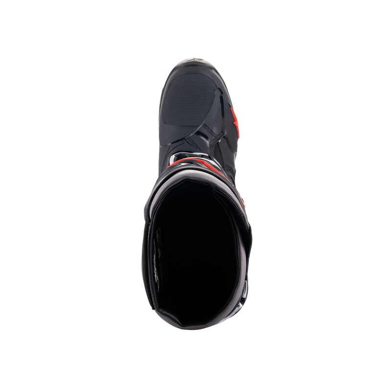 Alpinestars Tech 10 Motorradstiefel schwarz-fluo rot-grau