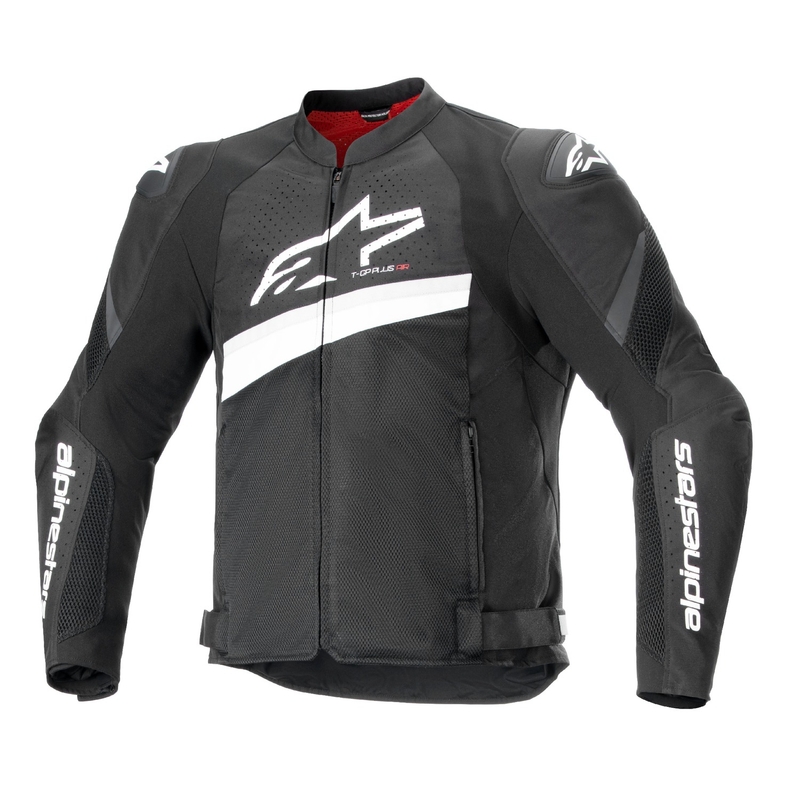 Alpinestars T-GP Plus R 4 Airflow Motorradjacke schwarz-weiß