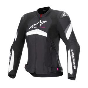 Damen-Motorradjacke Alpinestars Stella T-GP PLUS R 4 schwarz-weiß