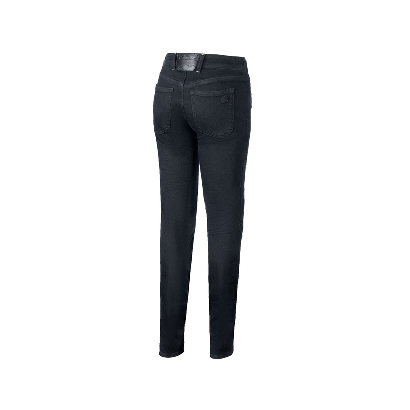 Alpinestars Daisy 3 Denim verwaschene schwarze Damen-Motorradjeans