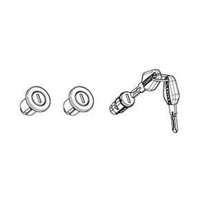 Key kit + 3 black-key cylinders SHAD 203134R for SH35, SH36 and SH38X PREMIUM
