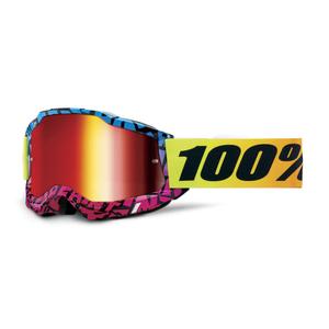 Motocross-Brille 100 % ACCURI 2 Special UTV/OTG – Limited Edition Ken Block Red mit Chrom-Plexiglas