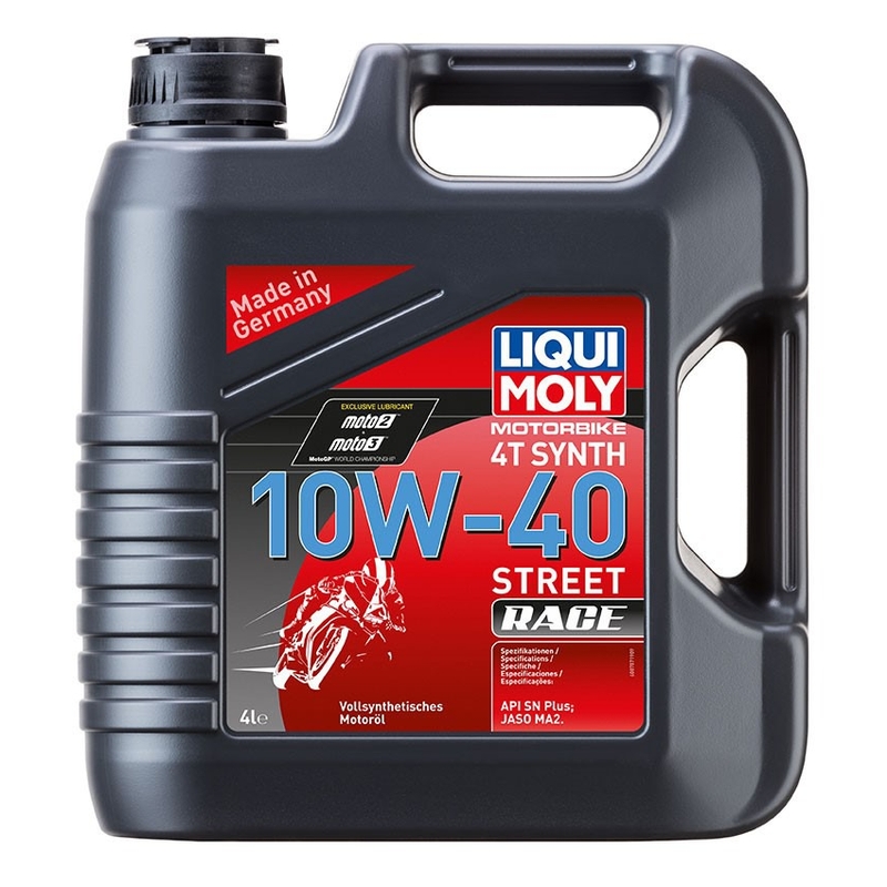 Synthetisches Motoröl LIQUI MOLY Motorrad 4T 10W40 Street Race 4 l