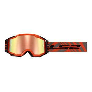 Motocross-Brille LS2 Charger PRO HV orange mit Iridium-Plexiglas