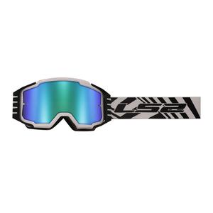 Motocross-Brille LS2 Charger PRO weiß mit Iridium-Plexiglas