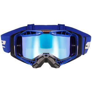 Motocross-Brille LS2 Aura PRO schwarz-blaues Iridium-Plexiglas