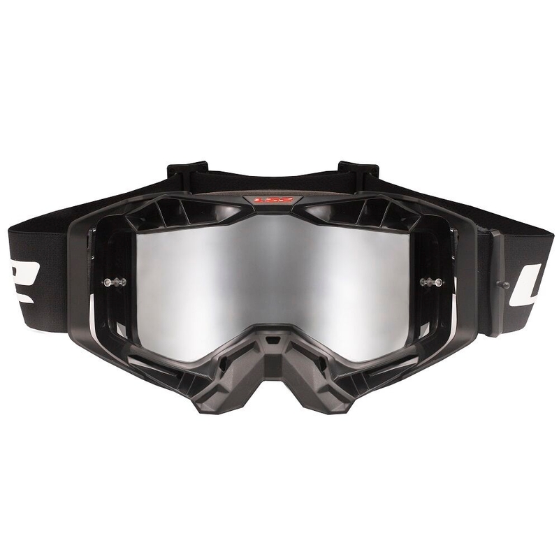 Motocross-Brille LS2 Aura PRO schwarzes Iridium-Plexiglas
