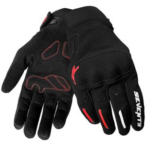 Motorradhandschuhe Seventy Degrees SD-C40 Asphalt schwarz-rot
