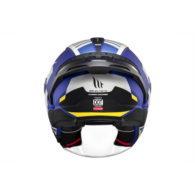Offener Helm MT Cosmo SV Cruiser mattblau-schwarz-grau