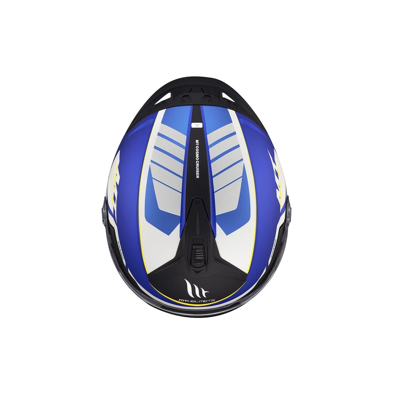 Offener Helm MT Cosmo SV Cruiser mattblau-schwarz-grau