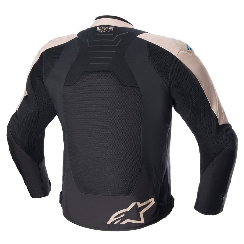 Alpinestars SMX Air Motorradjacke hellbraun-schwarz-blau