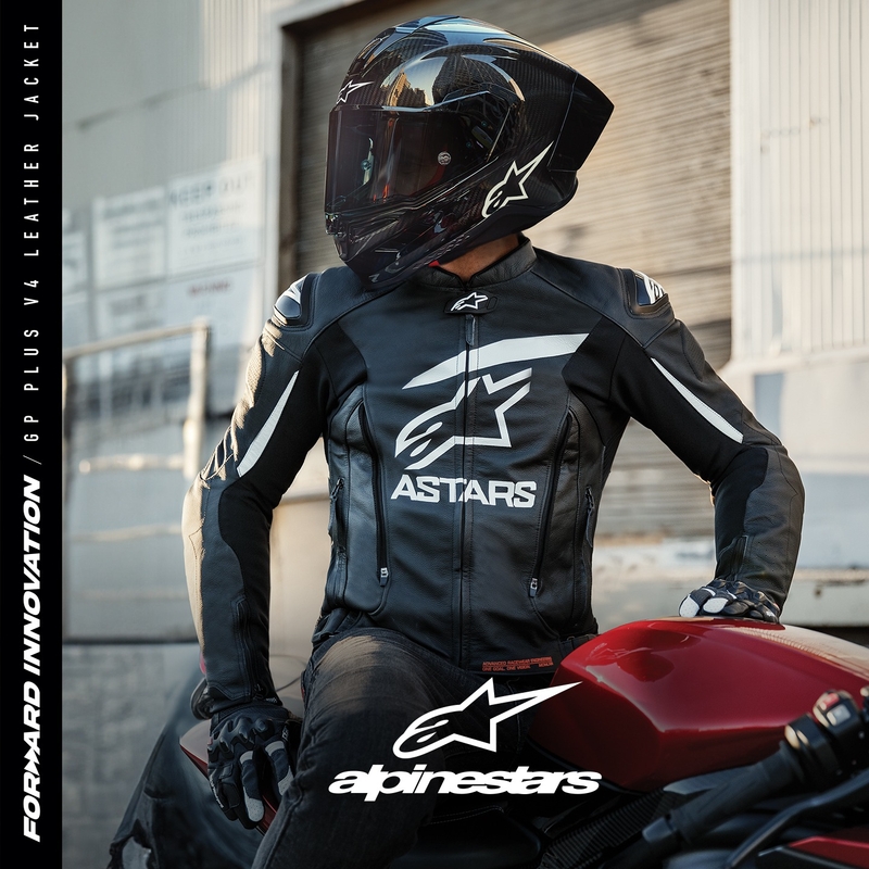 Alpinestars GP PLUS 4 Motorradjacke schwarz-weiß