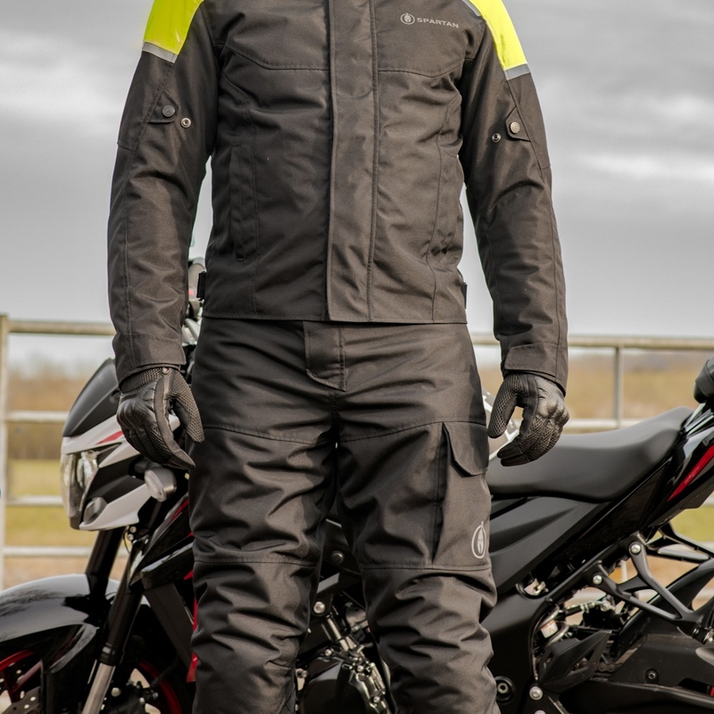 Oxford Spartan WP Kurze Motorradhose Schwarz