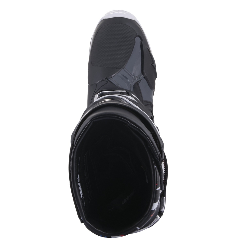 Motorradstiefel Alpinestars Tech 10 Limited Edition Renen schwarz-grau-weiß-mehrfarbig